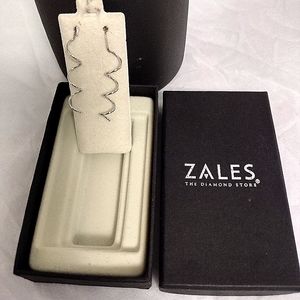 Zales Sterling Silver Spiral Earrings